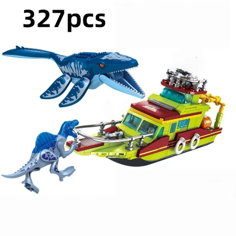 相容於各種品牌的積木套裝、恐龍世界電影系列、恐龍組裝玩具（霸王龍、三角龍）、恐龍公園玩具、兒童禮物。